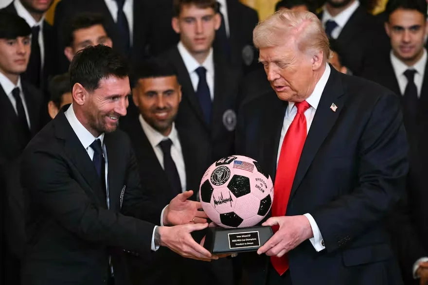 Messi visitó a Trump en la Casa Blanca tras el título del Inter Miami